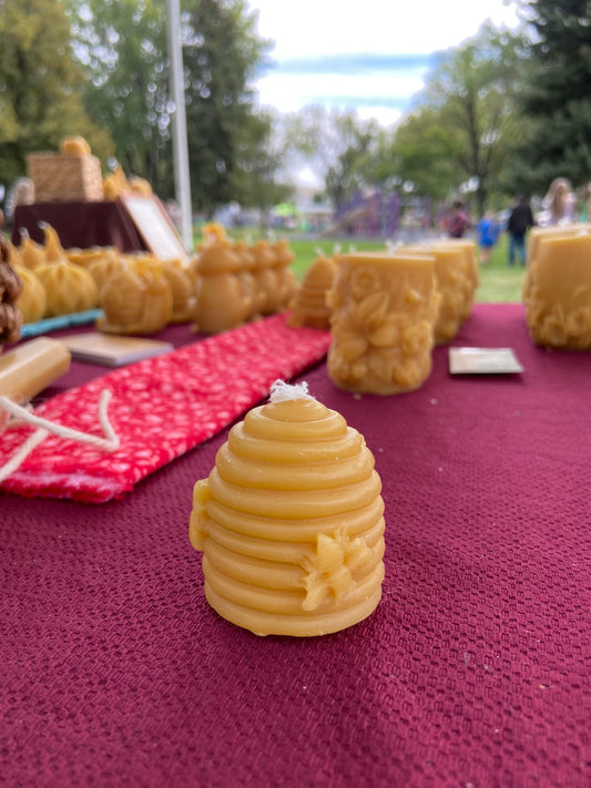 100% Beeswax Beehive Votive (7 hr burn time)