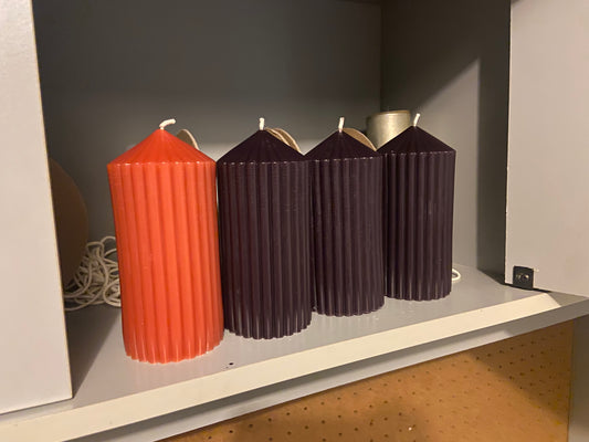 100% Beeswax Advent Pillar Set
