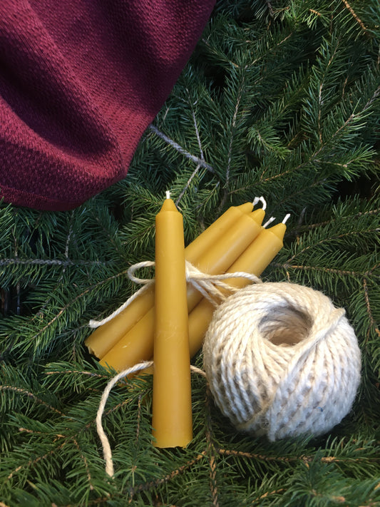 100% Beeswax Taper Candle - 5 inch